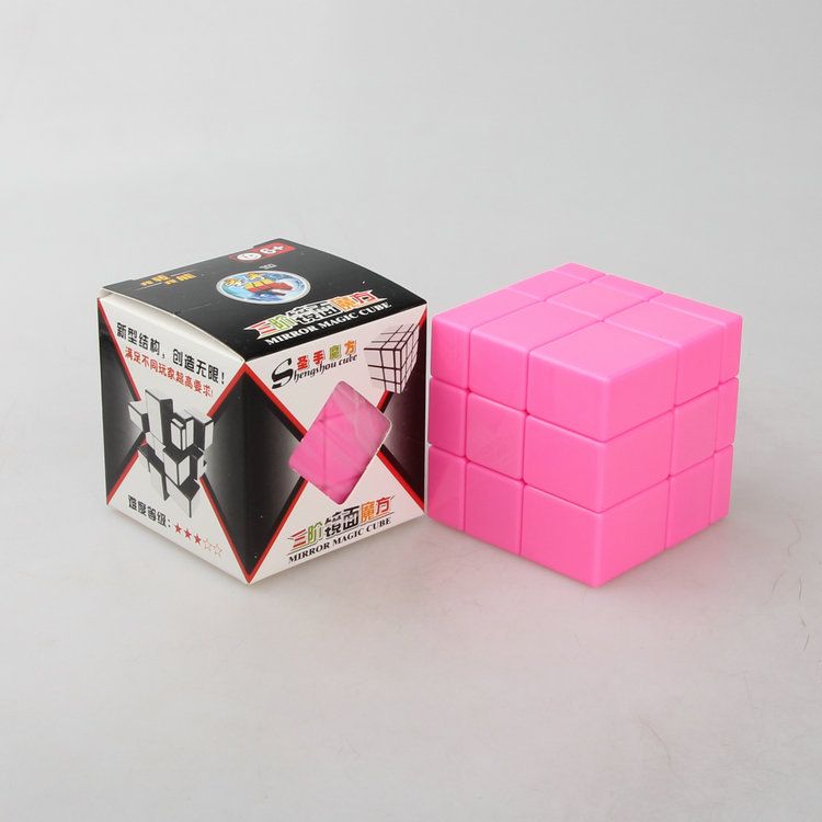 (image for) ShengShou Mirror Block 3x3x3 Speed Cube Pink