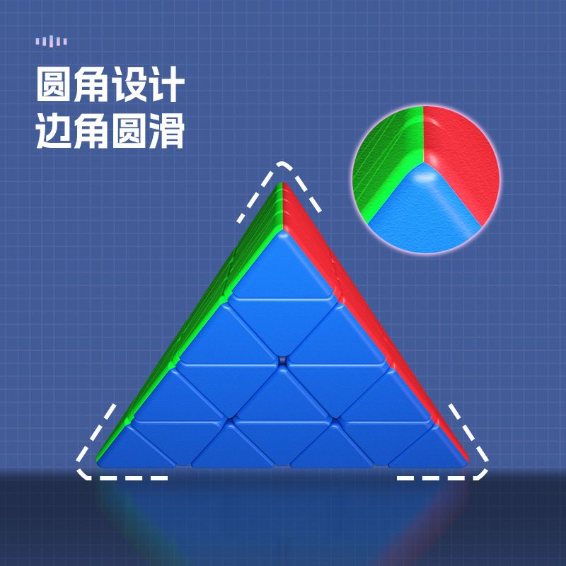 (image for) SengSo 4-layer Pyraminx Speed Cube Stickerless