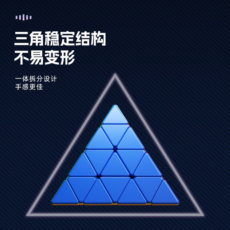 (image for) SengSo 4-layer Pyraminx Speed Cube Stickerless