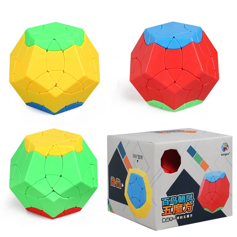 (image for) SENGSO Phoenix Megaminx Cube Stickerless - Random Color Scheme