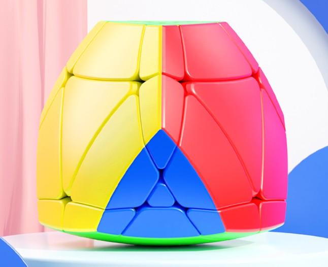 (image for) SengSo War Drum Octahedron Magic Cube, 2-Layer / 3-Layer Stickerless Irregular Puzzle Cube, Educational Brain Toy