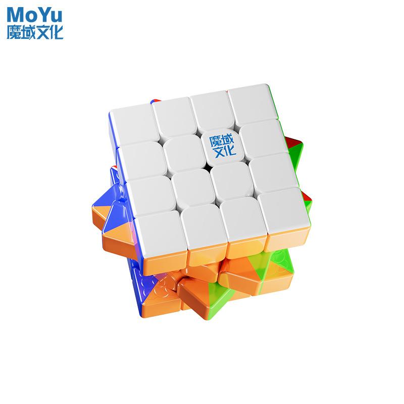 (image for) MoYu AOSHU V7 4x4 Magnetic Speed Cube, Single/Double/Triple Track Magnetic System, Magic Coat Version Optional