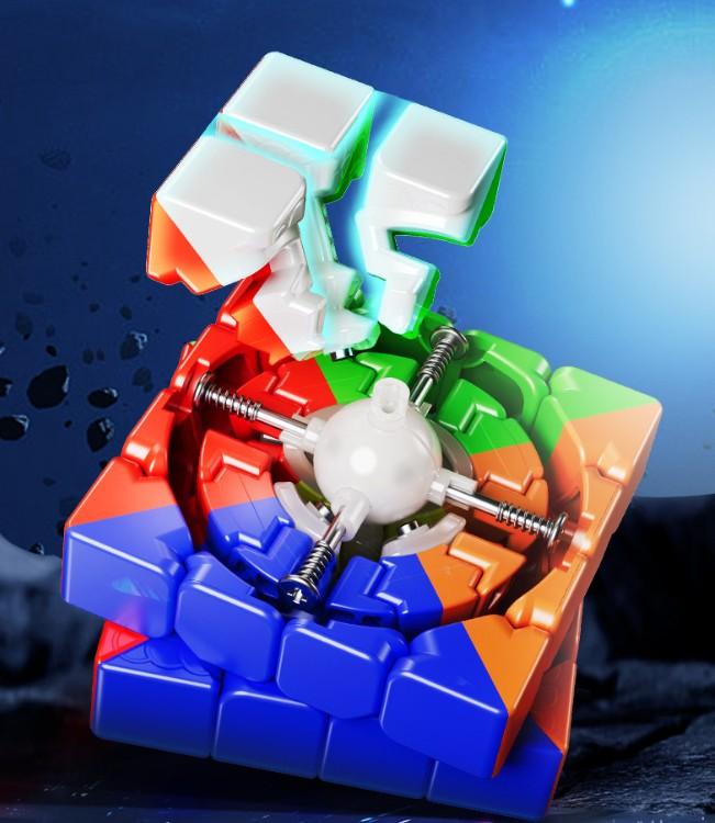 (image for) MoYu AOSHU V7 4x4 Magnetic Speed Cube, Single/Double/Triple Track Magnetic System, Magic Coat Version Optional