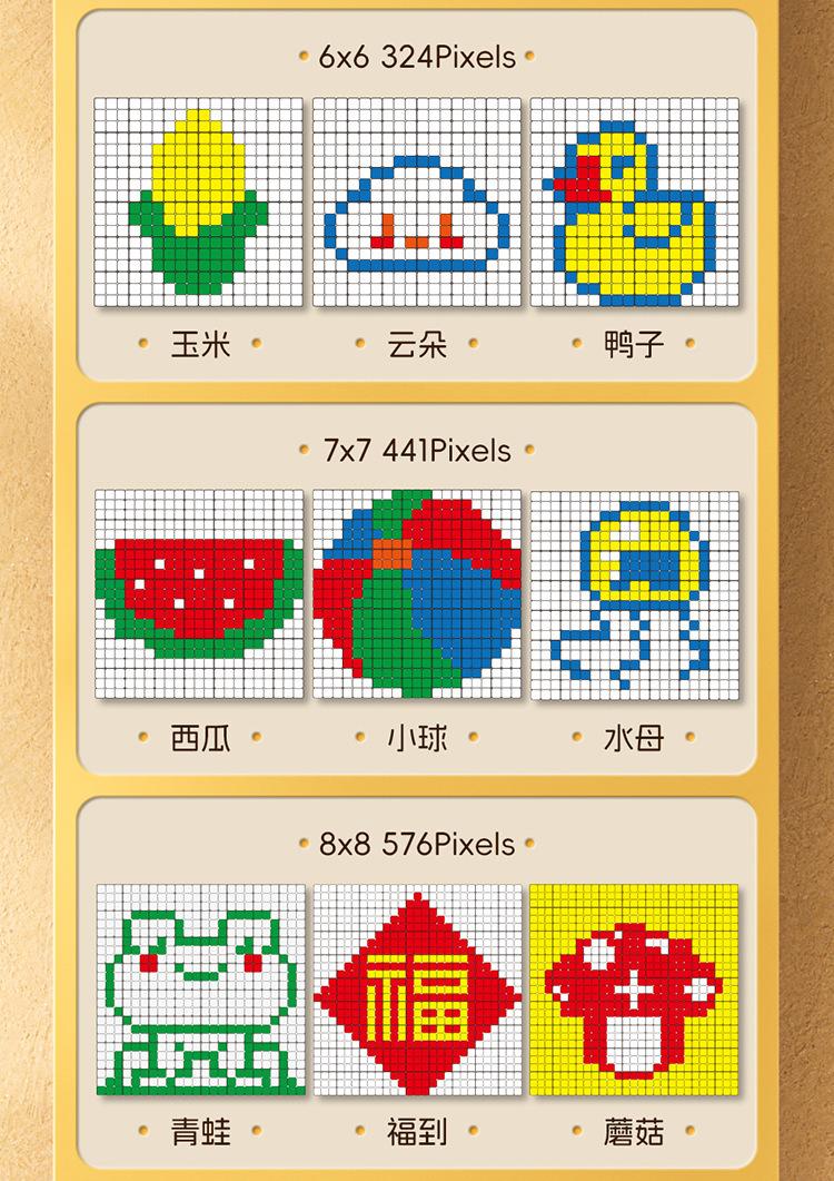 (image for) MoYu Cube Mosaic Puzzle Gallery, DIY Magic Cube Wall Kit, 3×3 /5×5 /10×10 Creative Mosaic Decorations