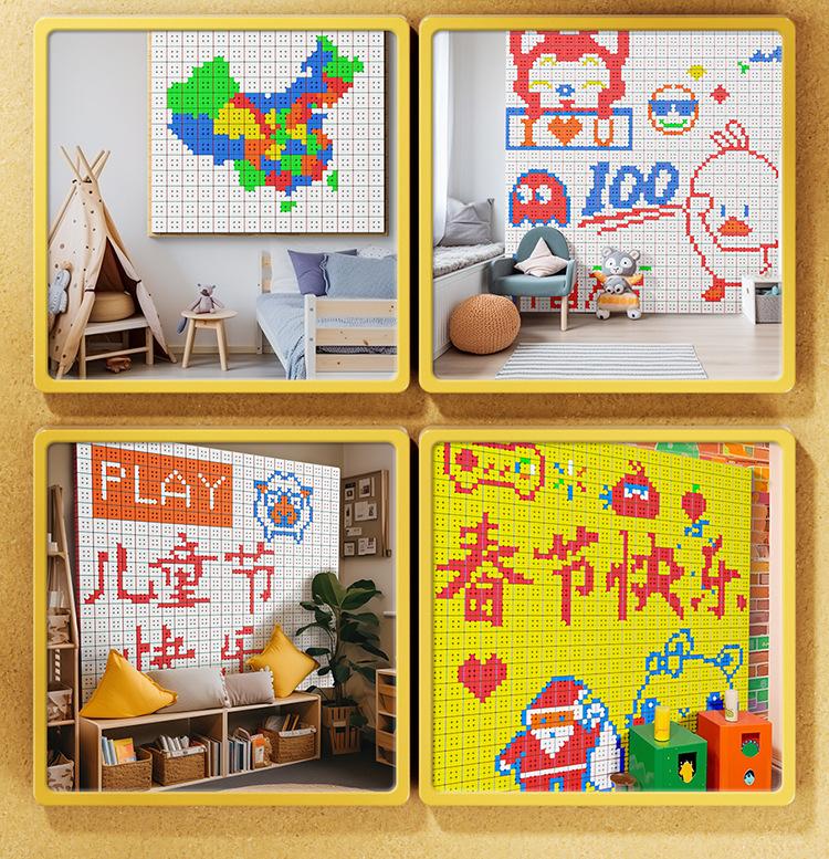 (image for) MoYu Cube Mosaic Puzzle Gallery, DIY Magic Cube Wall Kit, 3×3 /5×5 /10×10 Creative Mosaic Decorations