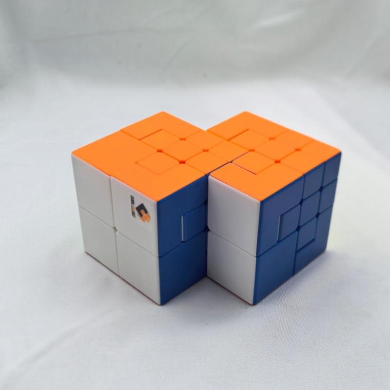 (image for) CubeTwist Puppet No.2 Siamese Cube, Dual‑Block Connected 3x3 Twisty Puzzle