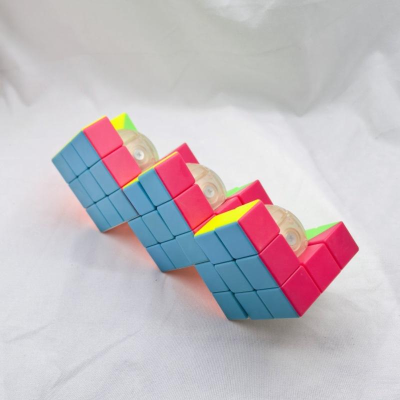 (image for) CubeTwist Triple‑3 Gemini Siamese Geometric Rotation‑Limited Puzzle Cube