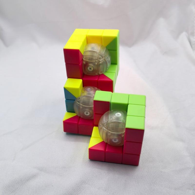 (image for) CubeTwist Triple‑3 Gemini Siamese Geometric Rotation‑Limited Puzzle Cube