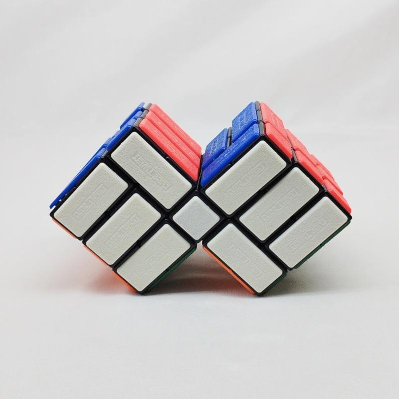(image for) CubeTwist Gemini Bicube Conjoined Bandaged 3x3 Magic Cube, Rotation‑Limited Twisty Puzzle