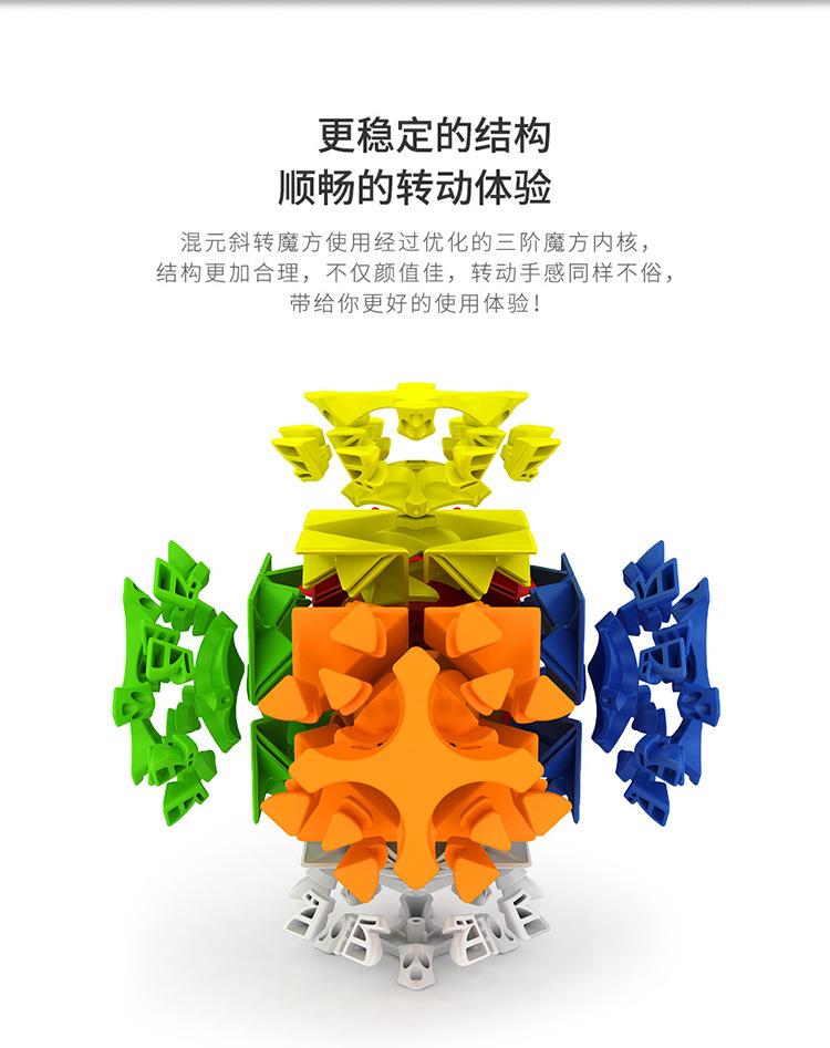 (image for) MoYu Meilong Mixup Skewb Cube, Irregular Twisty Puzzle Cube 60mm (Version 1 / 2 /3 Optional)
