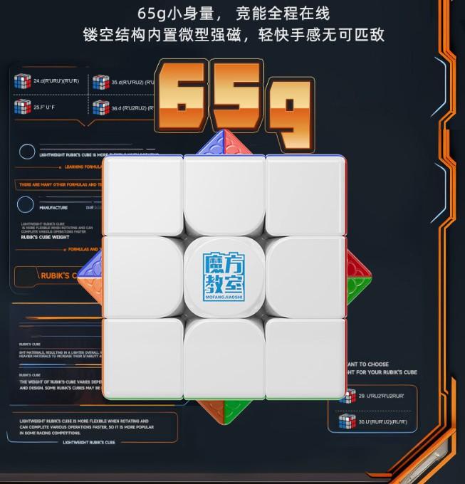 (image for) MoYu Meilong 3M V2 3x3 Magnetic Speed Cube, Magic Coat Version, Beginner Competition Puzzle Cube