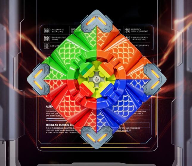 (image for) MoYu Meilong 3M V2 3x3 Magnetic Speed Cube, Magic Coat Version, Beginner Competition Puzzle Cube