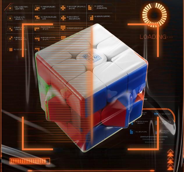(image for) MoYu Meilong 3M V2 3x3 Magnetic Speed Cube, Magic Coat Version, Beginner Competition Puzzle Cube