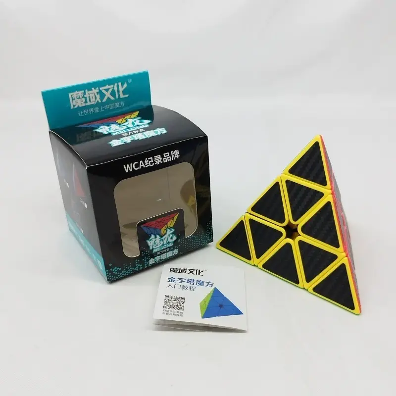 (image for) MoYu Meilong Carbon Fiber Sticker Magic Cube Series, 2x2 3x3 4x4 5x5 Pyraminx Skewb SQ1 Megaminx Puzzle Cube
