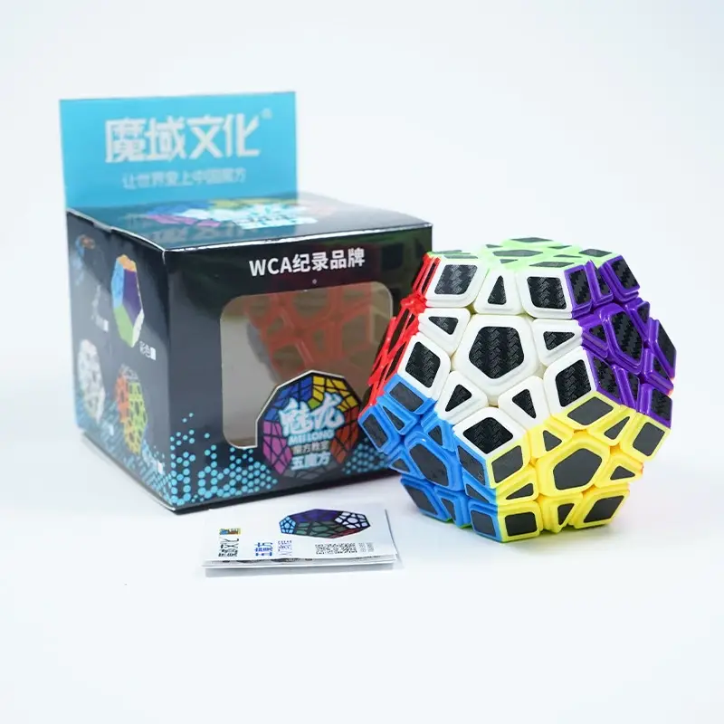 (image for) MoYu Meilong Carbon Fiber Sticker Magic Cube Series, 2x2 3x3 4x4 5x5 Pyraminx Skewb SQ1 Megaminx Puzzle Cube