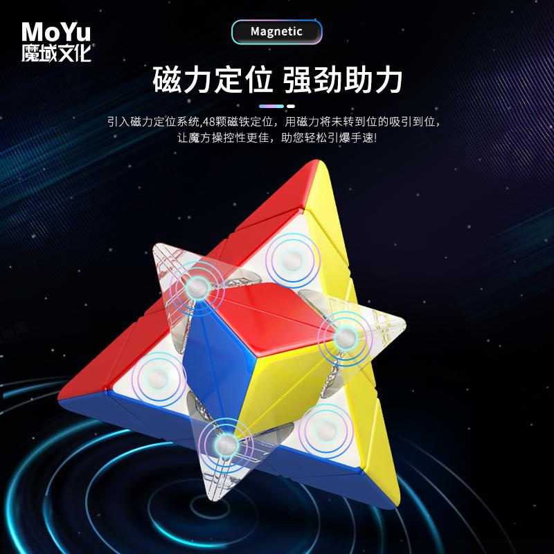 (image for) MoYu RS Pyraminx Magnetic Speed Puzzle, Magnetic & Magnetic Levitation Triangle Tetrahedron Pyramid Cube, Educational Competition Toy