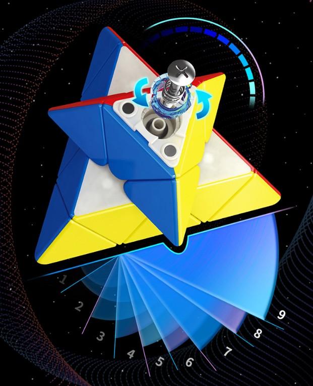 (image for) MoYu RS Pyraminx Magnetic Speed Puzzle, Magnetic & Magnetic Levitation Triangle Tetrahedron Pyramid Cube, Educational Competition Toy