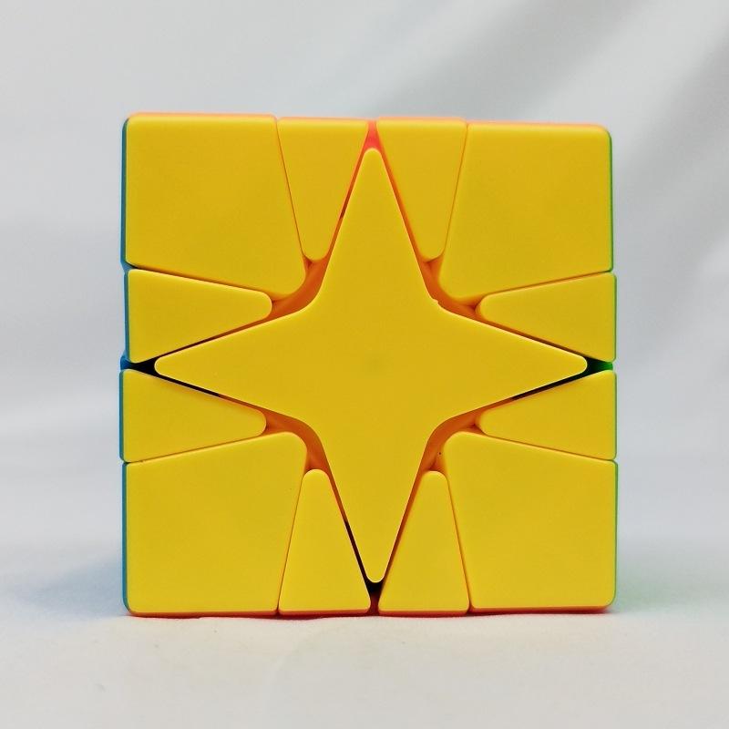 (image for) Cube Classroom Meilong Polaris Cube & Maple Leaf Cube, Upgraded Skewb Variant Twisted Puzzle, Educational Irregular Magic Cube