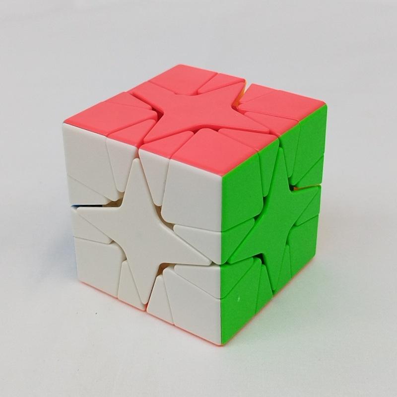 (image for) Cube Classroom Meilong Polaris Cube & Maple Leaf Cube, Upgraded Skewb Variant Twisted Puzzle, Educational Irregular Magic Cube
