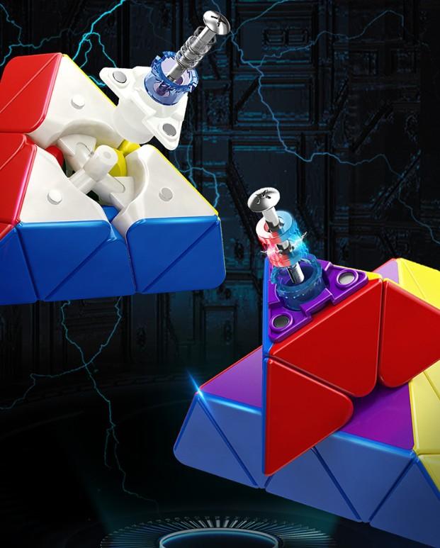 (image for) MoYu MF3RS3M 3x3 Magnetic Speed Cube, Entry Level Competition Puzzle Cube, Pyramid Magnetic & MagLev Optional