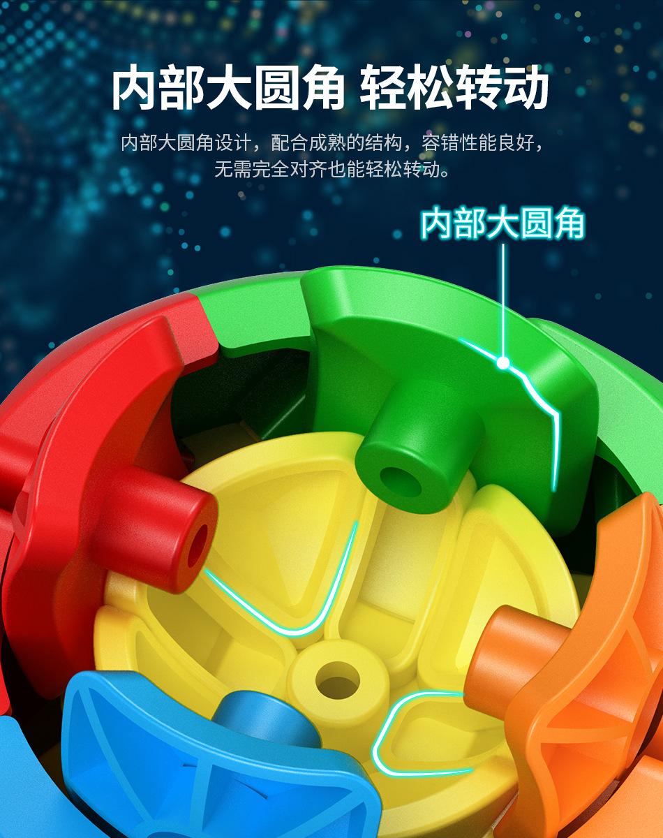 (image for) MoYu Meilong Clover Cube, Special Shape 3x3 Variant Puzzle Cube Stickerless