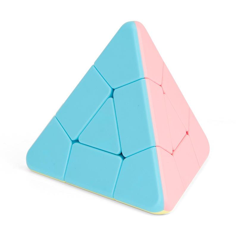 (image for) MoYu Educational Pyramorphix Magic Tower Cube Set, Macaron Color Tetrahedron Puzzle, Kids Educational Toy