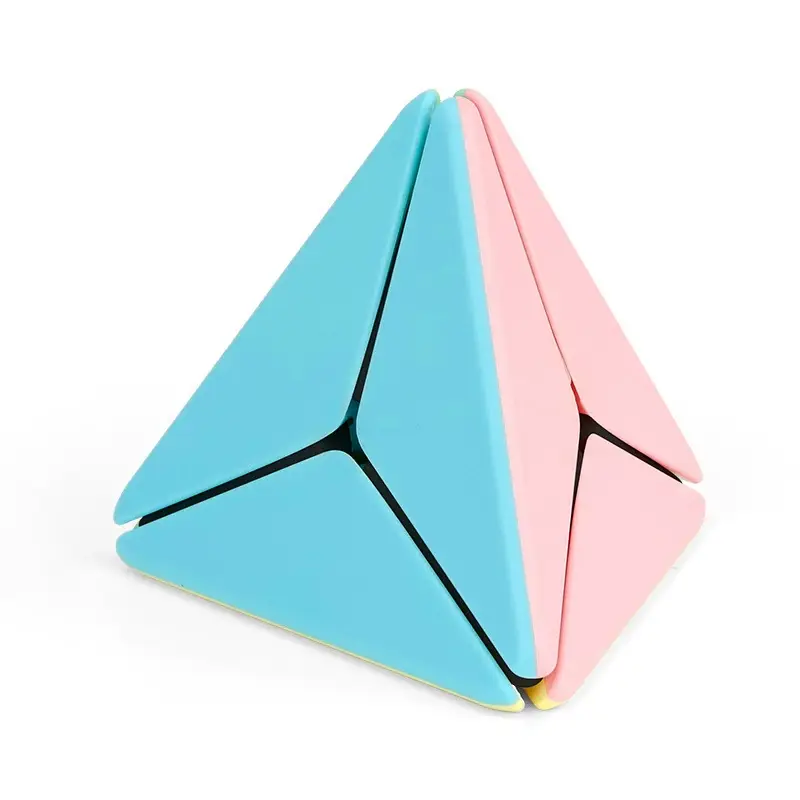 (image for) MoYu Educational Pyramorphix Magic Tower Cube Set, Macaron Color Tetrahedron Puzzle, Kids Educational Toy