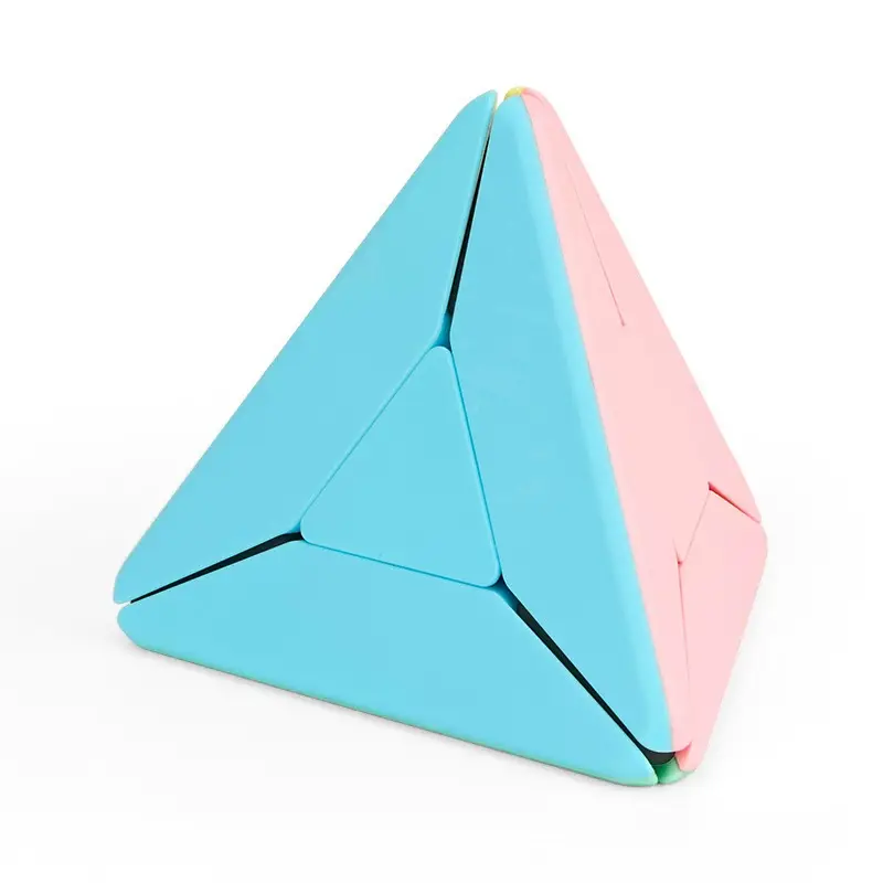 (image for) MoYu Educational Pyramorphix Magic Tower Cube Set, Macaron Color Tetrahedron Puzzle, Kids Educational Toy