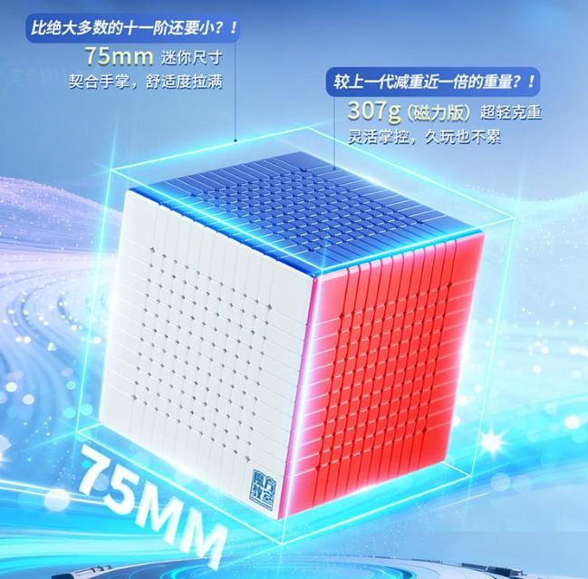 (image for) MoYu Meilong 12x12 V2 Cube, 12x12 High Order Puzzle Cube, Ball Shaft Magnetic Version Optional