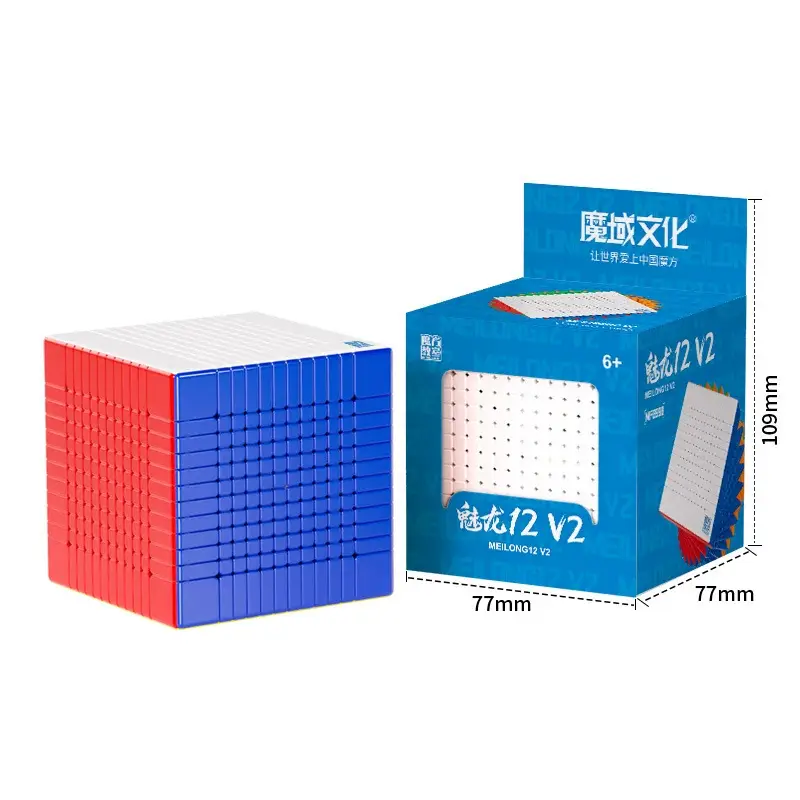 (image for) MoYu Meilong 12x12 V2 Cube, 12x12 High Order Puzzle Cube, Ball Shaft Magnetic Version Optional