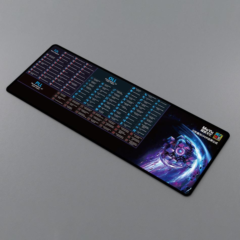 (image for) MoYu Cube Mat CFOP Formula Speedcubing Competition Pad Anti-Slip Timer Playmat for Speed Cube & Stacking Cup