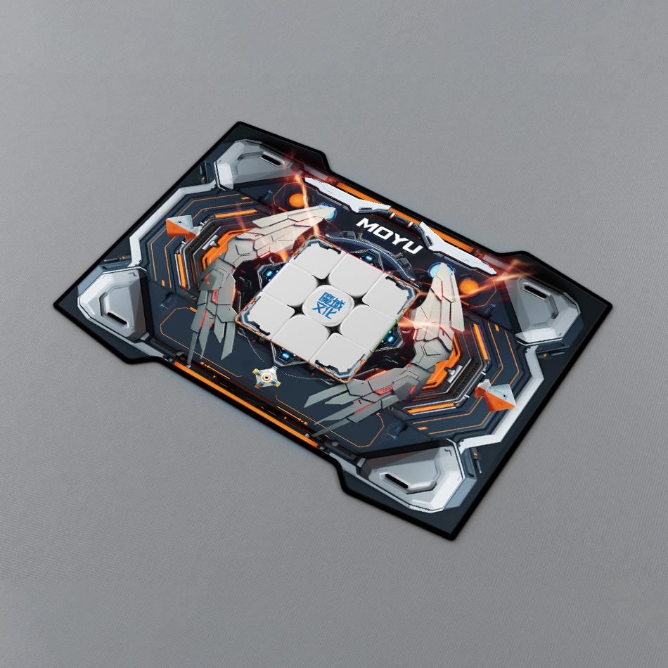 (image for) MoYu Cube Mat CFOP Formula Speedcubing Competition Pad Anti-Slip Timer Playmat for Speed Cube & Stacking Cup