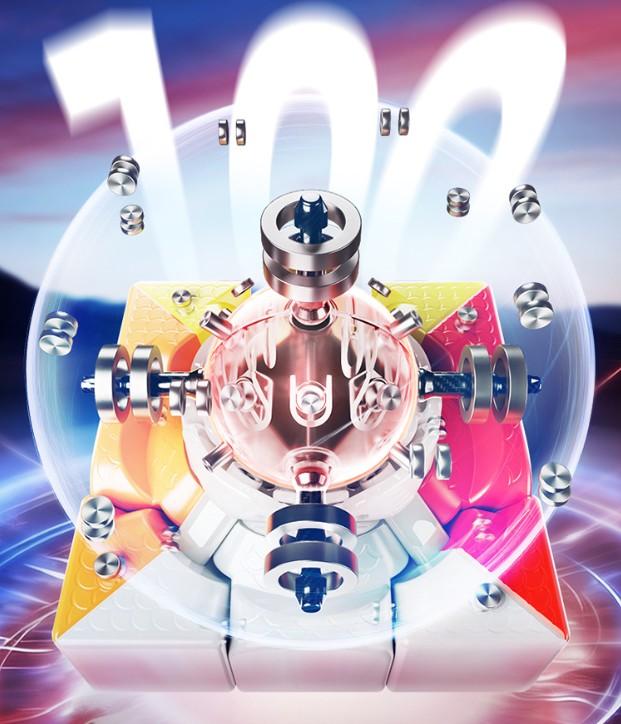 (image for) MoYu Aolong V5 3x3 Magnetic Speed Cube, MagLev Magic Coat, Ball Shaft Magnets Competition Puzzle Cube