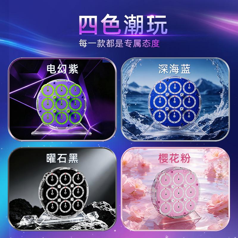 (image for) MoYu Weilong 4x4 Clock Puzzle, Magnetic 4-Clock Speed Puzzle for Competition, Educational Brain Teaser Toy