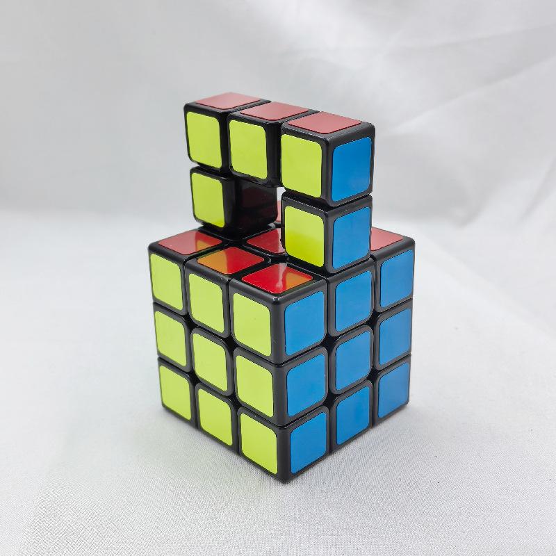 (image for) CubeTwist Single Bridge Handlebar Bandaged 3x3 Cube Black Sticker Version