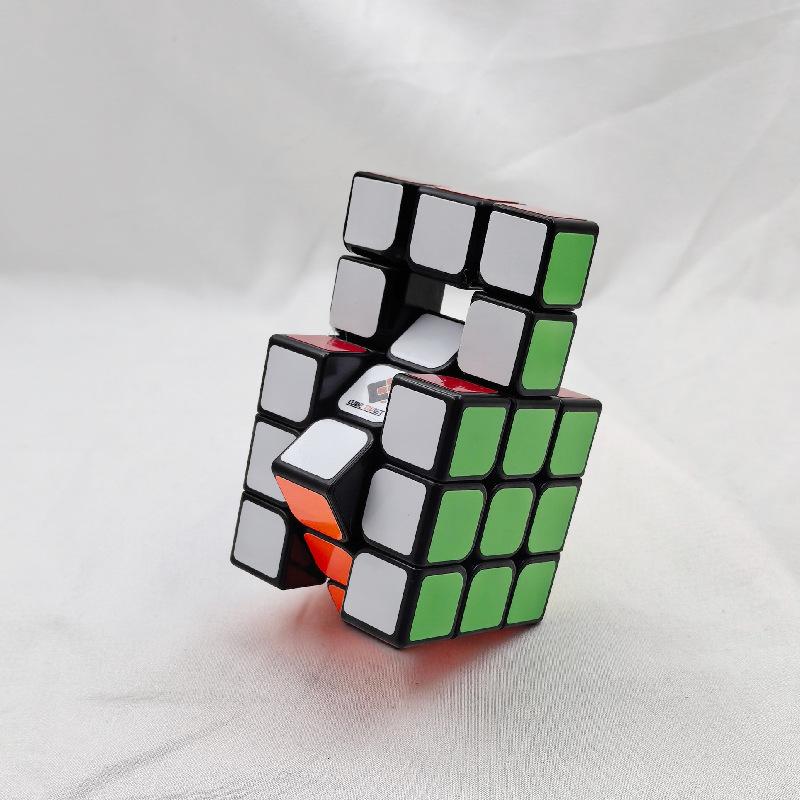 (image for) CubeTwist Single Bridge Handlebar Bandaged 3x3 Cube Black Sticker Version