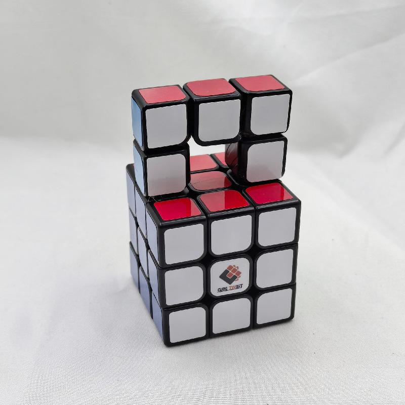 (image for) CubeTwist Single Bridge Handlebar Bandaged 3x3 Cube Black Sticker Version