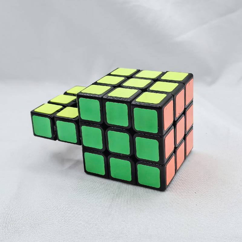(image for) CubeTwist Single Bridge Handlebar Bandaged 3x3 Cube Black Sticker Version