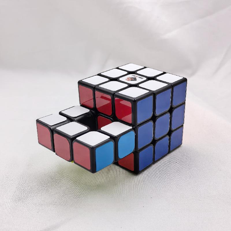 (image for) CubeTwist Single Bridge Handlebar Bandaged 3x3 Cube Black Sticker Version