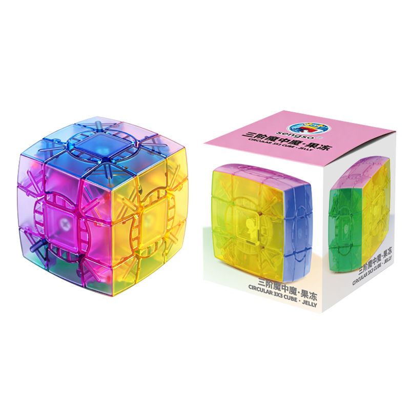 (image for) SengSo Circular 3x3x3 Cube Colored Jelly