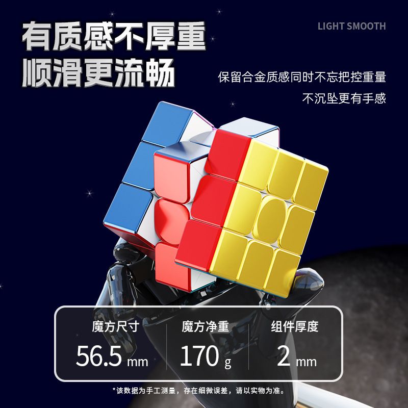 (image for) SengSo Alloy Colorful 3x3x3 Magic Cube