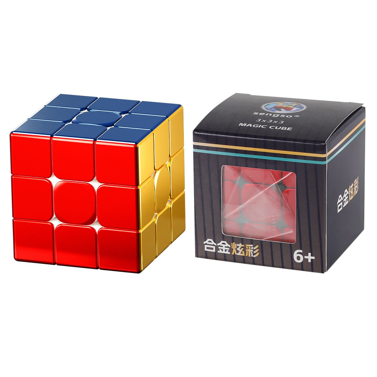 (image for) SengSo Alloy Colorful 3x3x3 Magic Cube