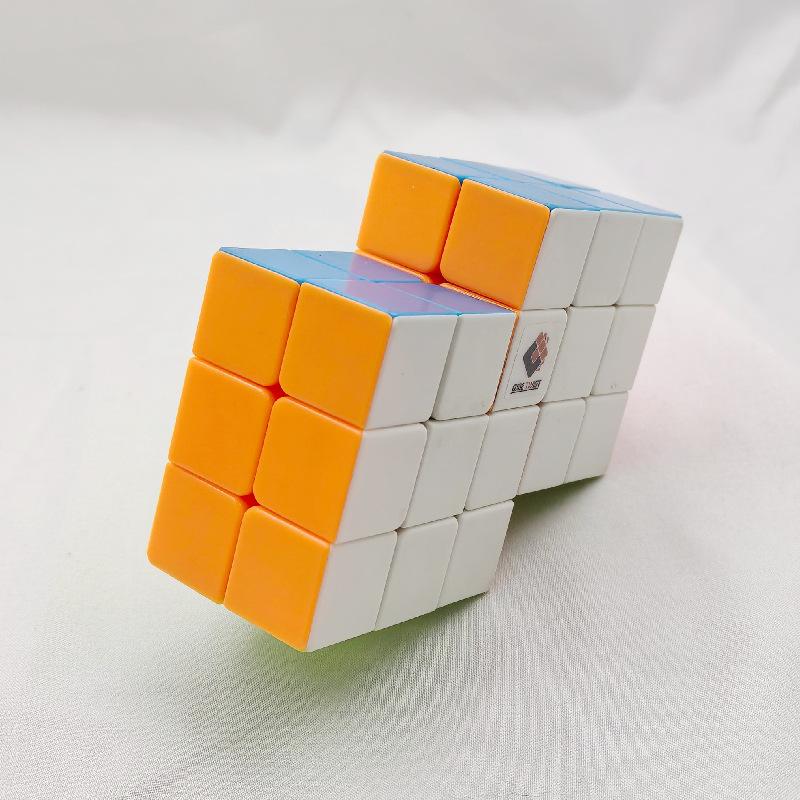 (image for) CubeTwist 233 Siamese Bandaged Cube, High‑Difficulty Twisty Puzzle, Colorful Body Brain Teaser Toy