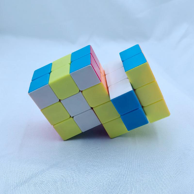 (image for) CubeTwist 233 Siamese Bandaged Cube, High‑Difficulty Twisty Puzzle, Colorful Body Brain Teaser Toy
