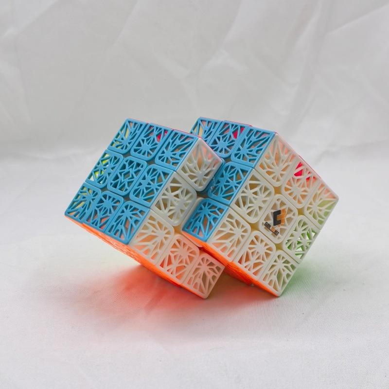 (image for) CubeTwist 2‑in‑8 Hollow Surface Conjoined 3x3 Siamese Cube Rotation‑Limited Puzzle