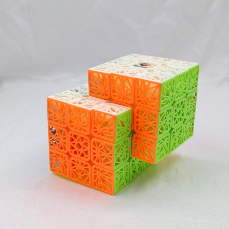 (image for) CubeTwist 2‑in‑8 Hollow Surface Conjoined 3x3 Siamese Cube Rotation‑Limited Puzzle