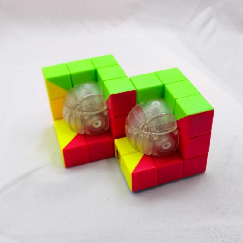 (image for) CubeTwist Gemini Cube 2‑in‑3 Geometric Siamese Cube, Restricted Rotation MOD Twisty Puzzle