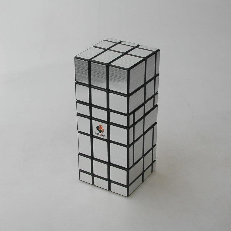 (image for) Cubetwist Layer‑Stack No.3 Mirror 3‑Conjoined Siamese Cube Limited‑Rotation Twist Puzzle