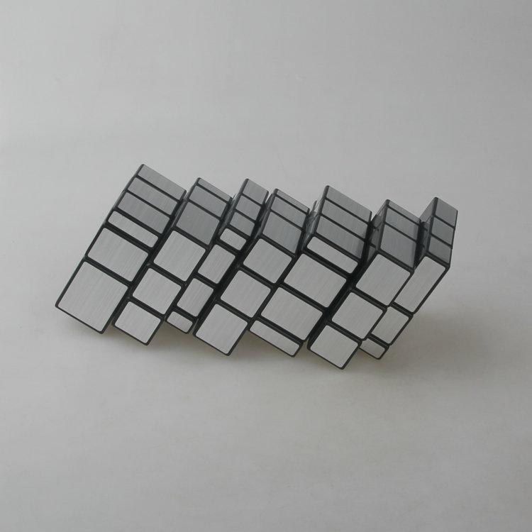 (image for) Cubetwist Layer‑Stack No.3 Mirror 3‑Conjoined Siamese Cube Limited‑Rotation Twist Puzzle