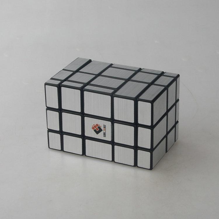 (image for) CubeTwist Mirror Blocks No.1 Stacked Siamese Cube, 2‑Connected Mirror Puzzle, Variable Shape Twisty Toy